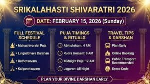 Srikalahasti Shivaratri 2026 devotees at Sri Kalahasteeswara Temple