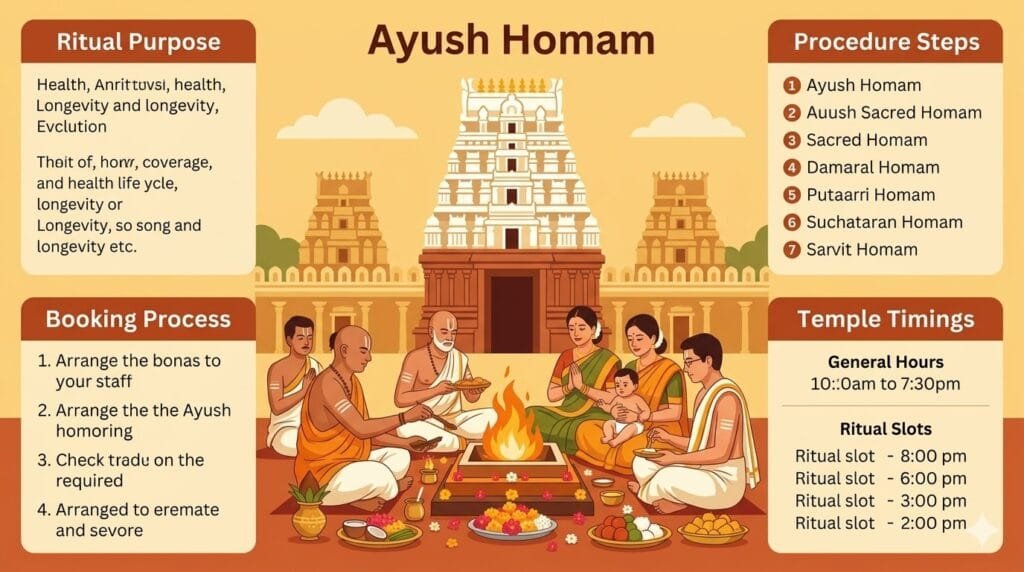 Srikalahasti Ayush Homam for baby ritual infographic