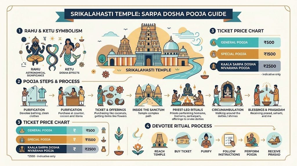 Srikalahasti Temple Sarpa Dosha Pooja process and timings